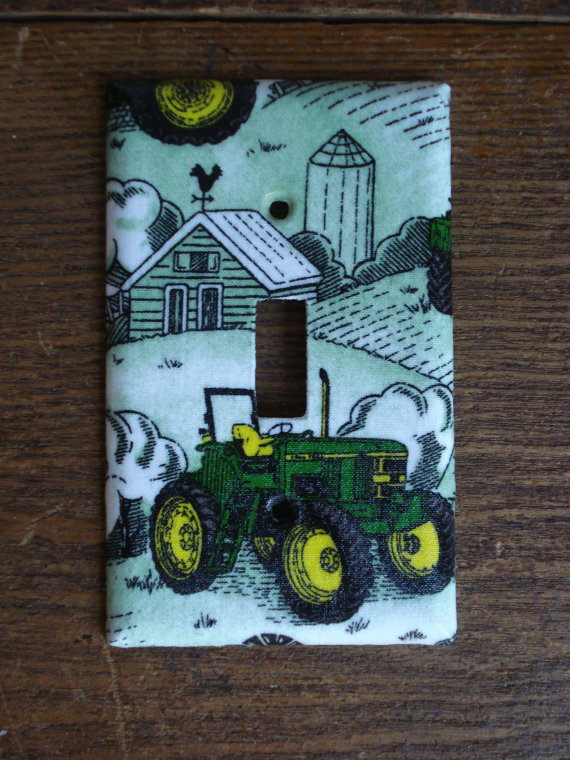 Items similar to John Deere Tractor Light Switch Cover on Etsy