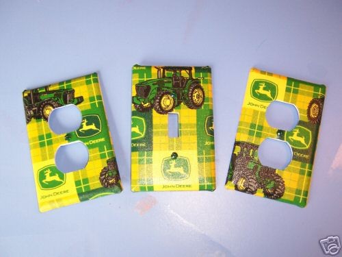 Light Switch Plate/Outlet Covers w/ John Deere by snazzyetc
