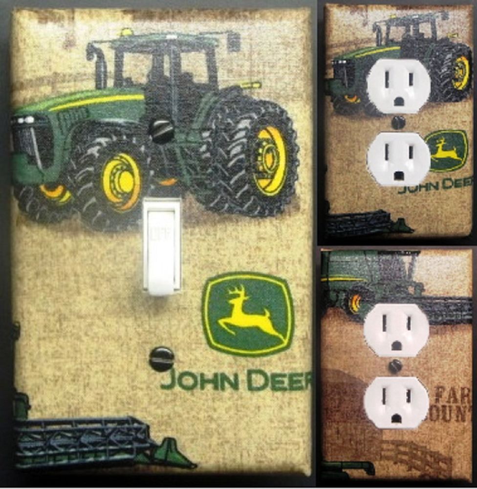 John Deere Custom Light Switch Wall Plate Covers Man Cave ...