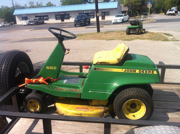 John deere s82 riding mower for sale