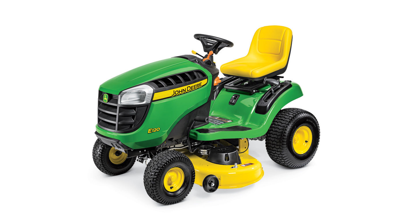 John Deere E120 Lawn Tractor - Van Wall Equipment