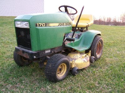 John Deere Garden Tractor 170 w/ 14hp Kawasaki Engine and ...