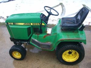 John Deere 318 Garden Tractor 18 HP Attachments Available ...