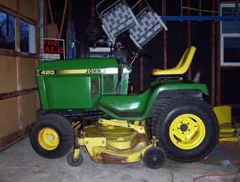 Used Farm Tractors for Sale: John Deere 420 Garden Tractor ...