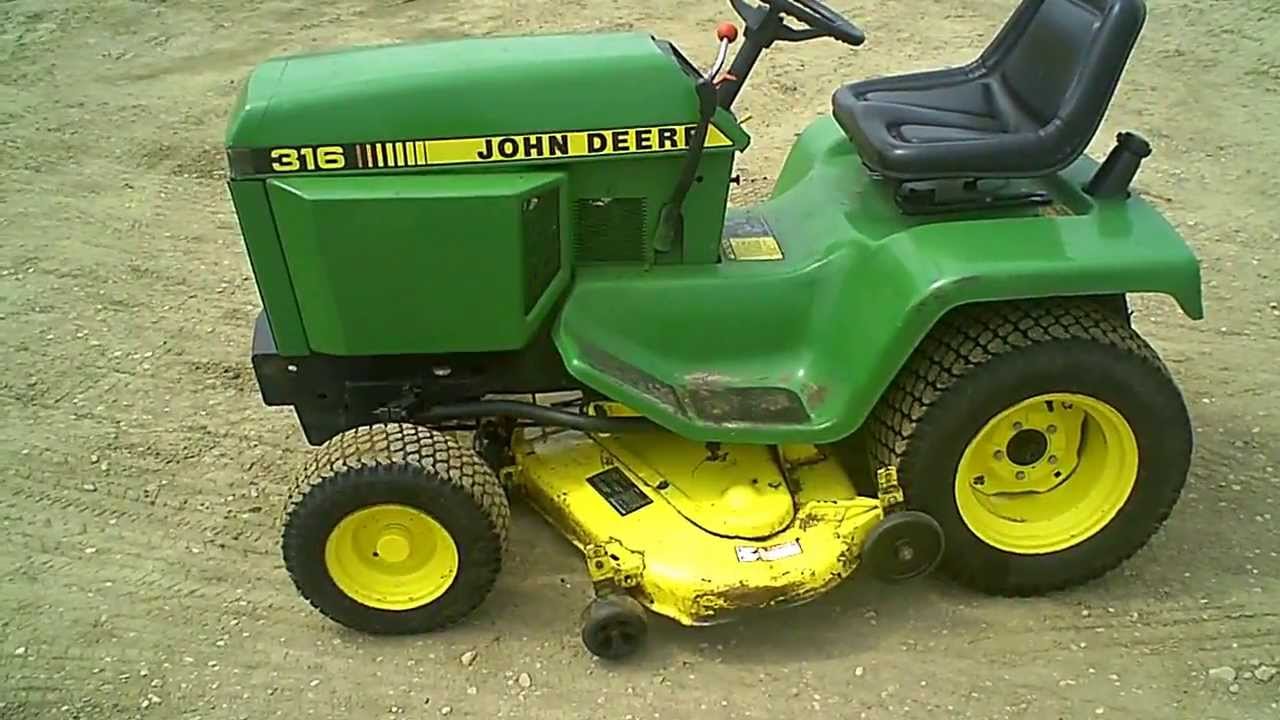 For Sale Clean John Deere 316 Lawn & Garden Tractor w/ 46 ...