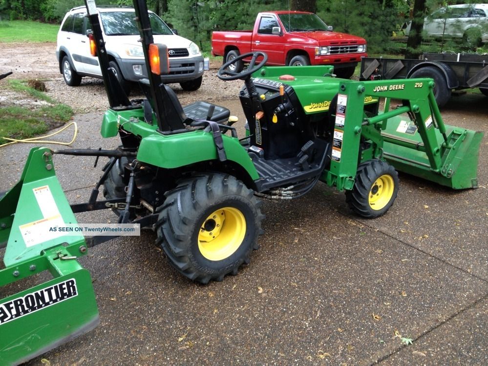 John Deere 2210, 4 X 4, Tractor, With Bucket And Box Blade ...