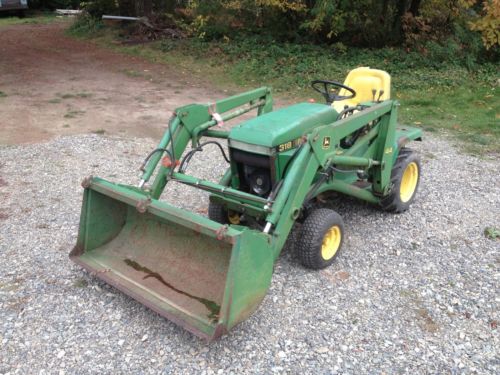 John Deere 318 Tractor with 44 Loader Attachment 301hrs | eBay