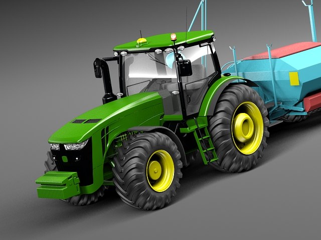3d model john deere tractor