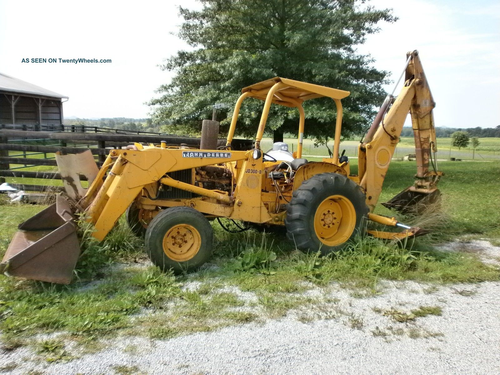 John Deere Jd - 300 - B Backhoe (farm - 3521)