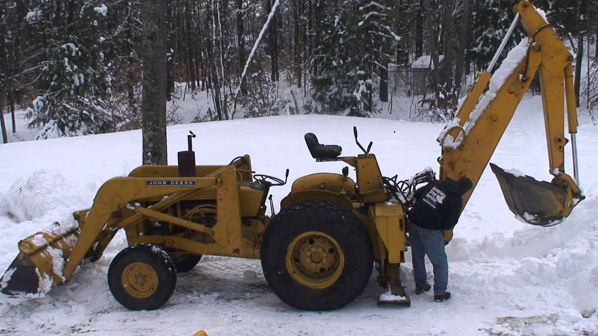 1970 John Deere JD400 Tractor Loader Backhoe - YouTube