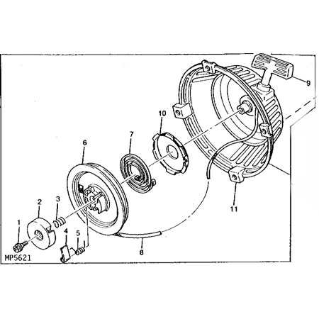 John Deere Recoil Starter Assembly - AM118760