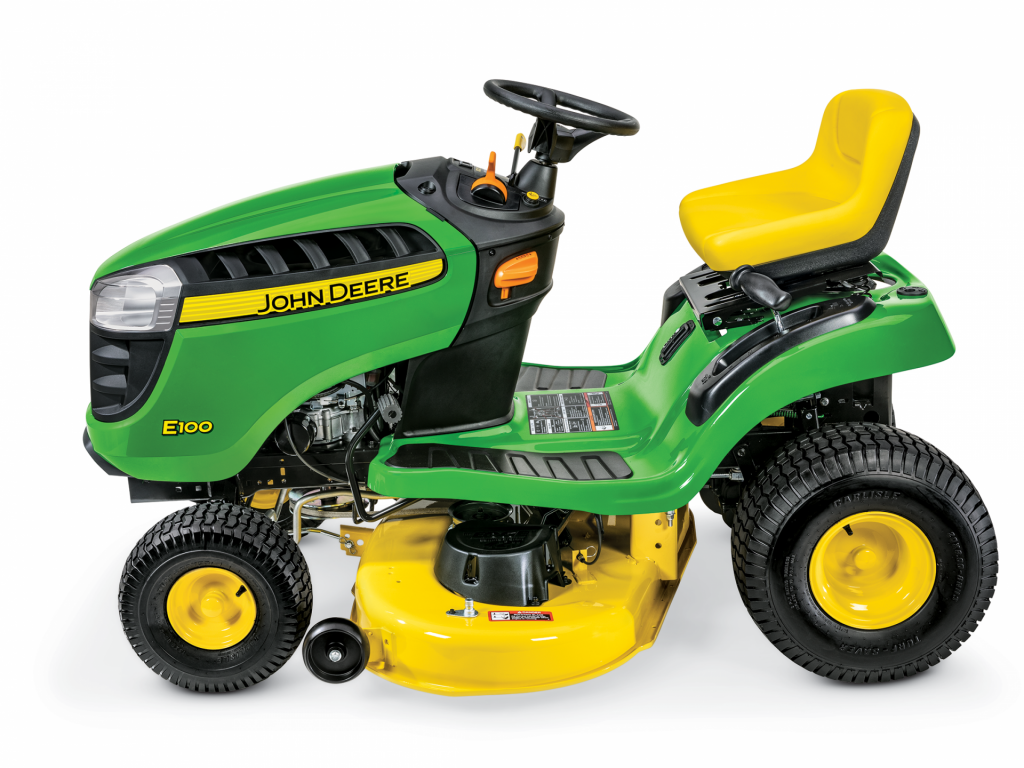 John Deere E100 42 in. 17.5 HP Gas Automatic Lawn Tractor ...