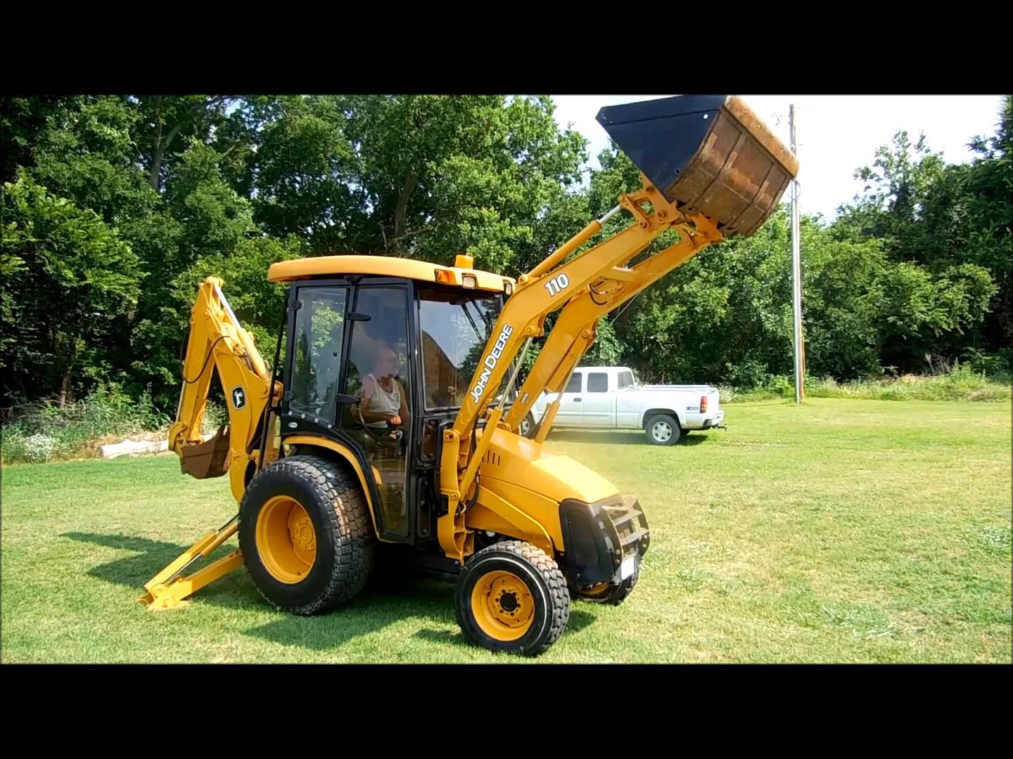 2005 John Deere 110 TLB tractor loader backhoe for sale | sold at ...