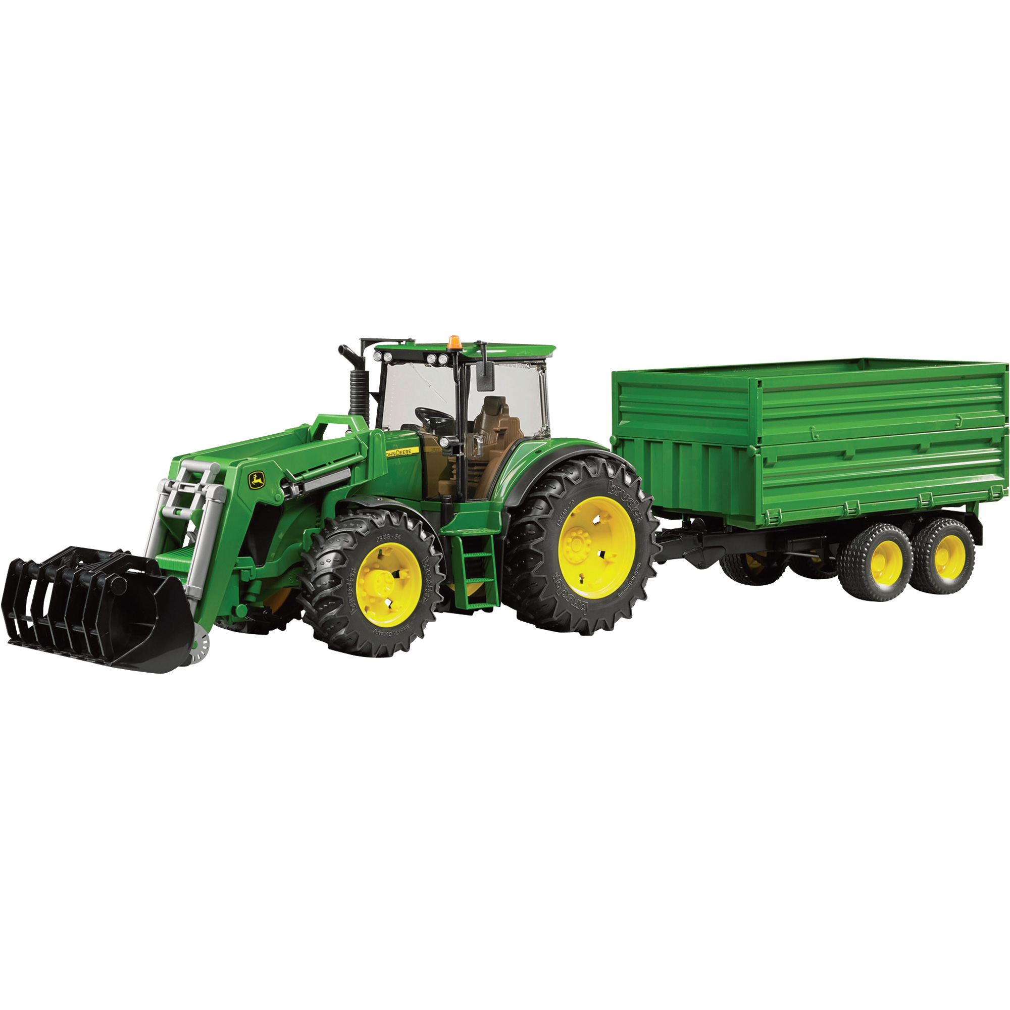 Bruder John Deere 7930 with Front Loader and Tandem Axle Tipping ...