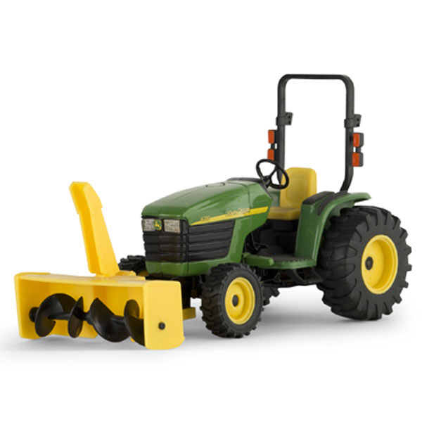 John Deere 1:16 scale 4310 Compact Utility Tractor with Snowblower Toy ...