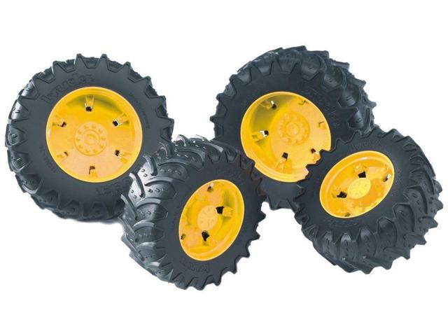 Twin Tires (Yellow Rims) for John Deere Tractor 7930 Vehicle Toy ...