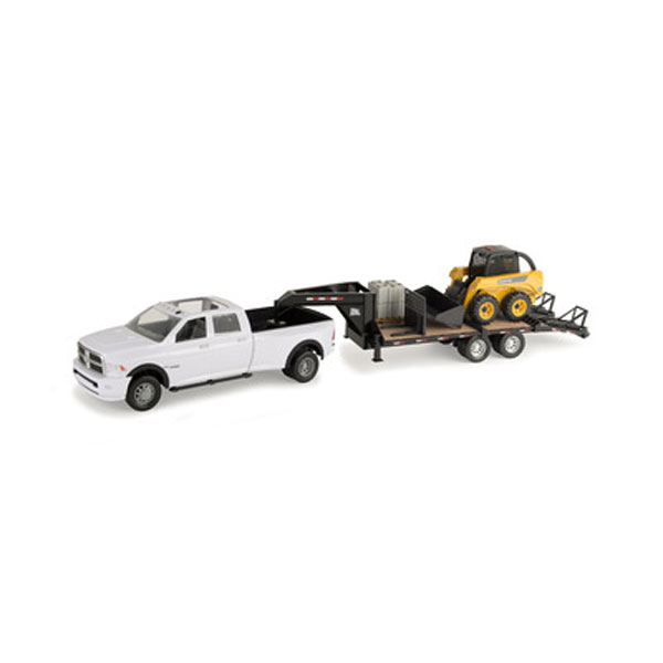 John Deere 1:16 scale Big Farm Truck with Trailer and Skid Steer ...