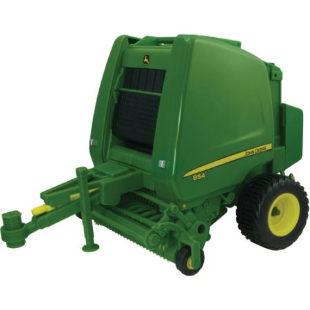 John Deere 1/16 Scale Big Farm 854 Round Baler with Round Bales ...