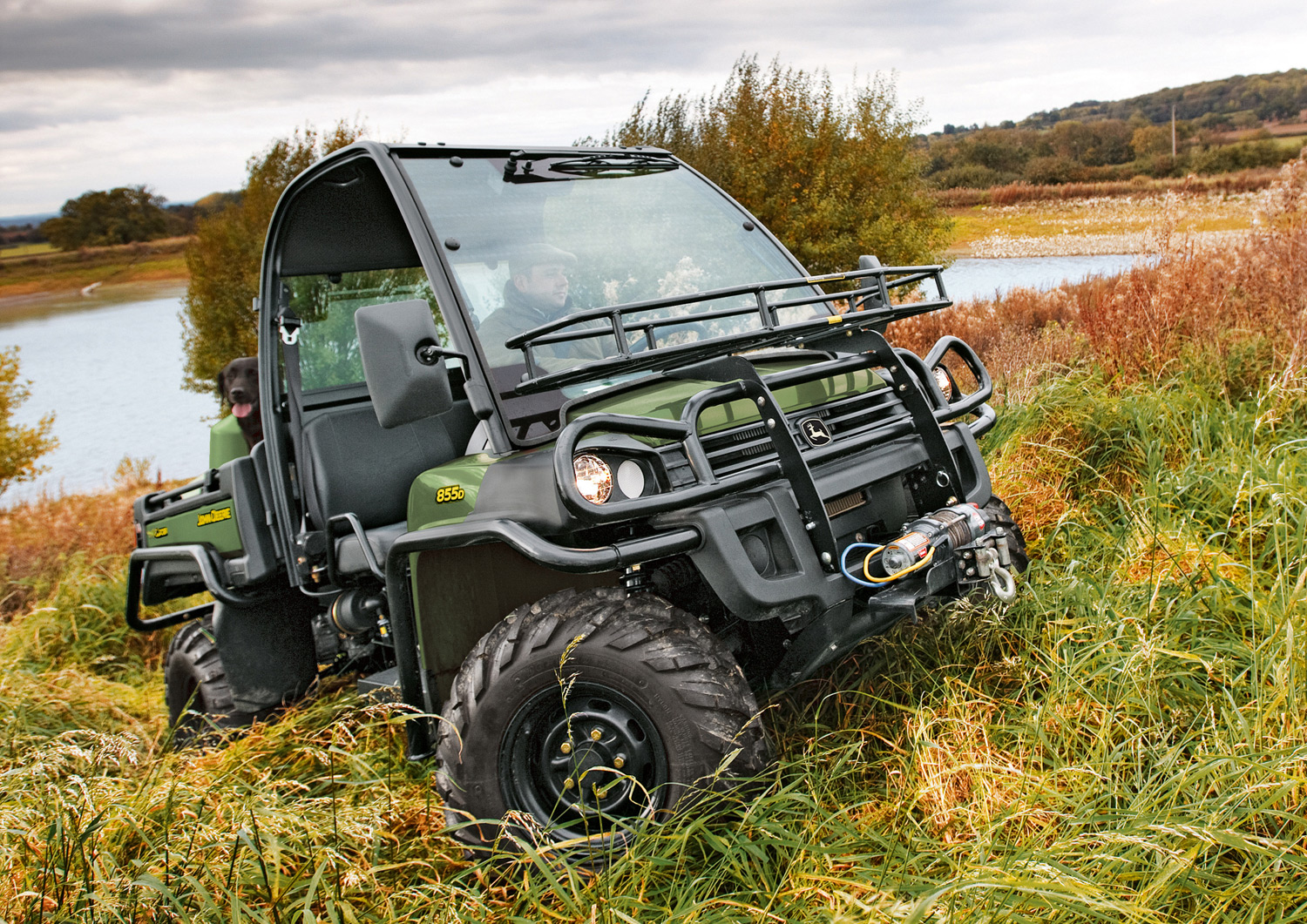 John Deere XUV 855D Gator with new power steering