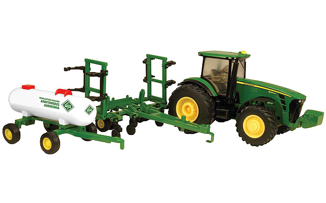 John Deere 8320R tractor with NH3 applicator and anhydrous wagon ...