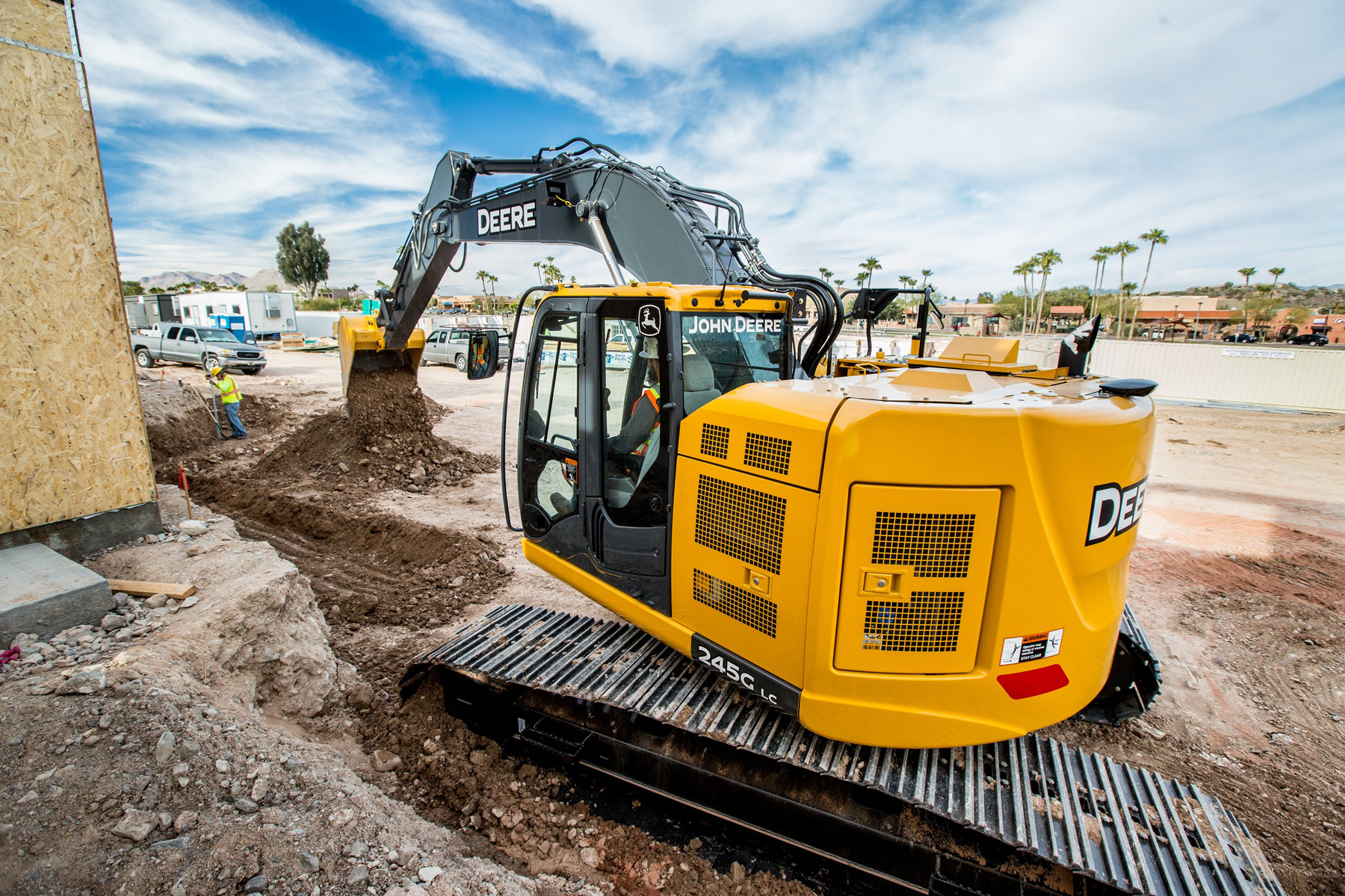 John Deere updates 135G, 245G LC excavators with engine, hydraulic ...