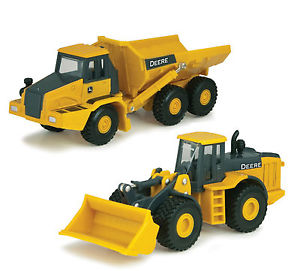 about 1:64 ERTL *JOHN DEERE* Haul Dump Truck & Wheel End Loader ...