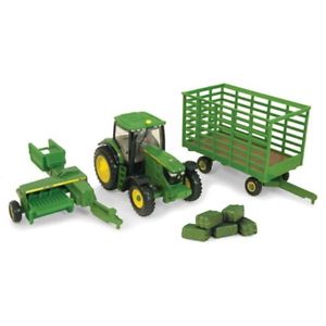 Details about John Deere 1/64 Scale 6210 Tractor Baler & Wagon Diecast ...