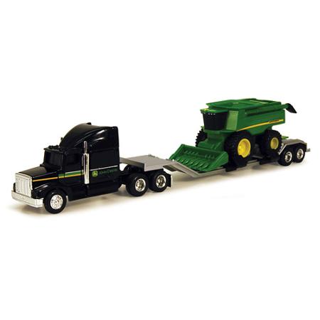 John Deere 1/64 Farm Hauler Semi with Combine Play Set - Walmart.com