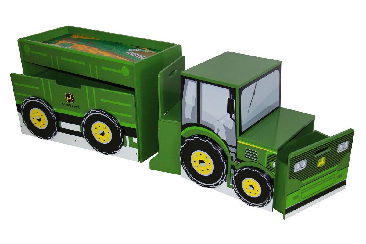 John Deere Tractor Toy Box Set