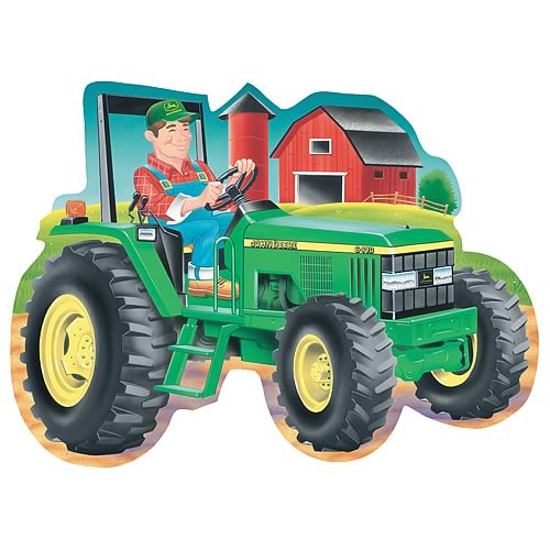 John Deere Tractor 34-Piece Shaped Floor Puzzle - Fundex - John Deere ...