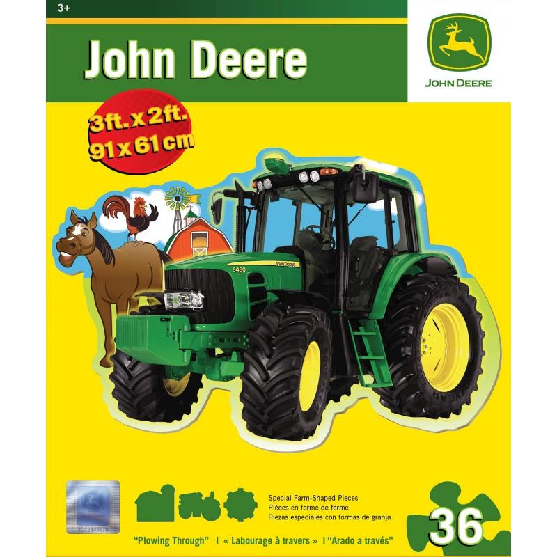 John Deere Plowing Through Floor Puzzle | BirthdayExpress.com