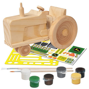 John Deere Classic Tractor Wood Toy Paint Set