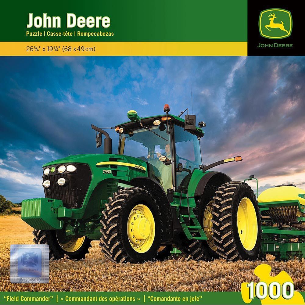 John Deere Jigsaw Puzzle 1,000 Piece by MasterPieces Field Commander ...