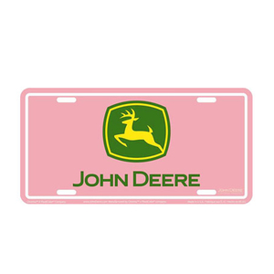 John Deere Pink Stacked Logo Decals