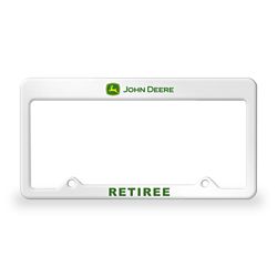 SPARKY!!! John Deere Retiree License Plate Frame