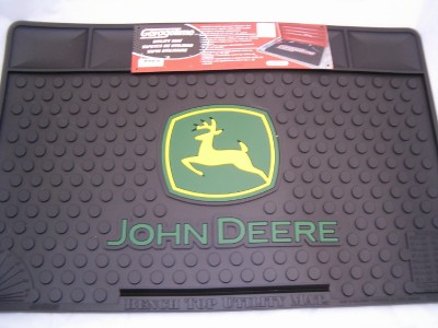 Details about John Deere Bench Top Utility Mat Garage Shop Rubber New