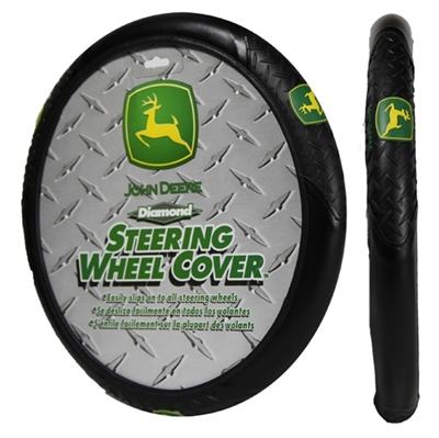 John Deere Logo Steering Wheel Cover: John Deere Car Accessories ...