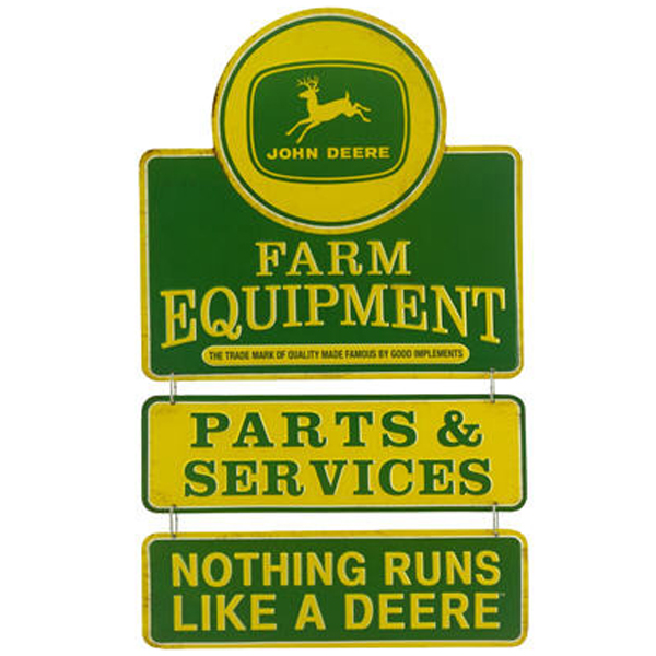 John Deere Farm Equipment Linked Tin Sign - LP67210