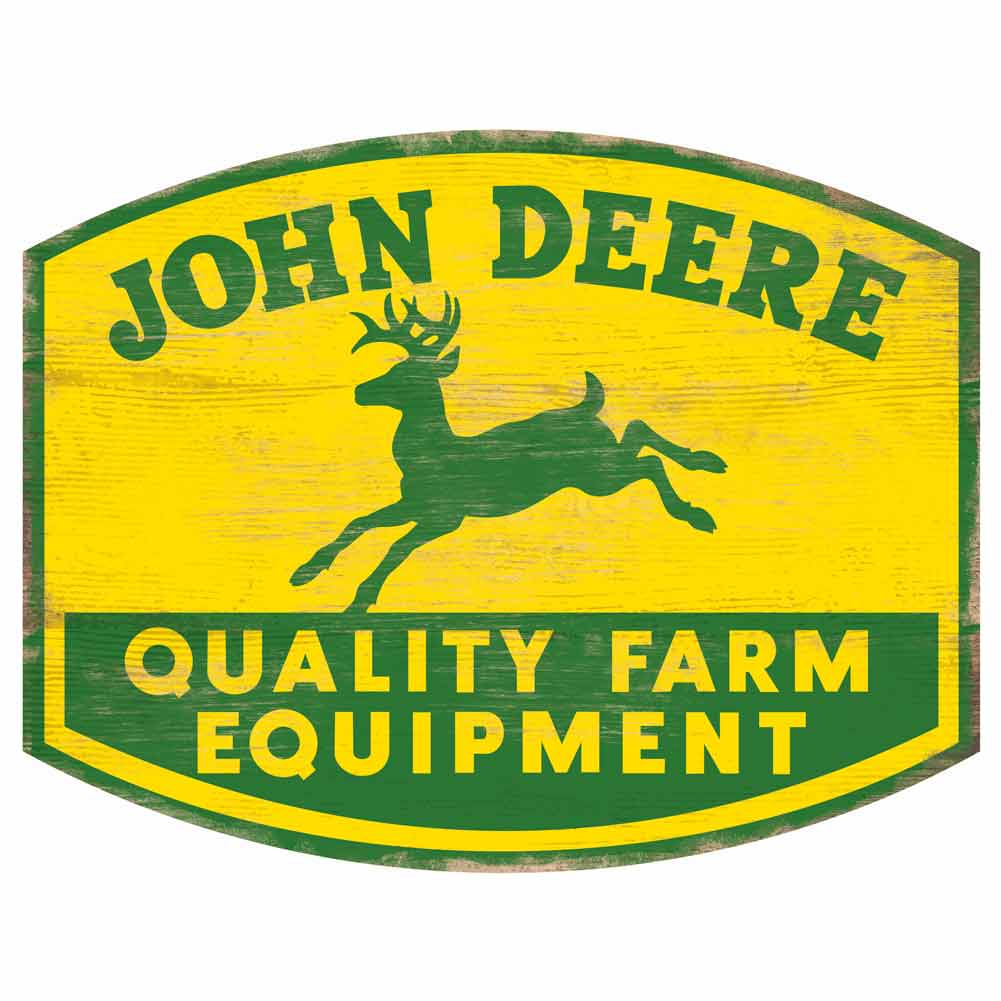 John Deere Quality Farm Equipment wood Sign