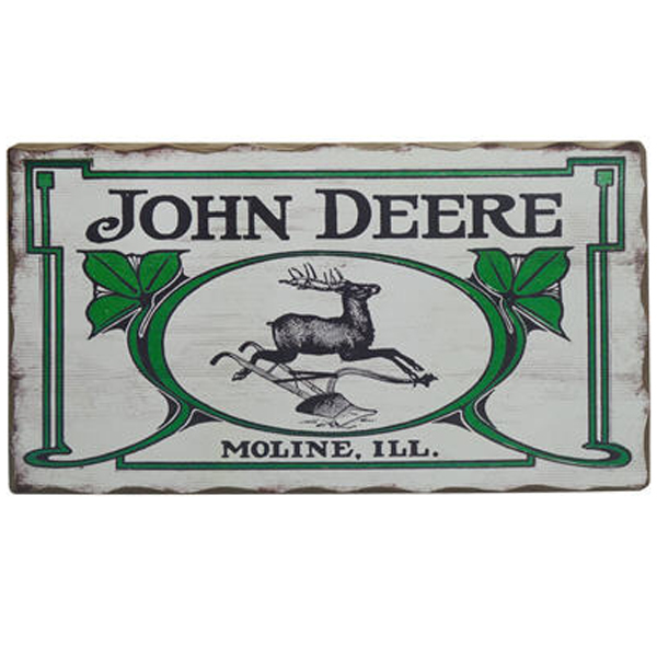 John Deere Vintage Logo Barn Wood Sign - LP67209