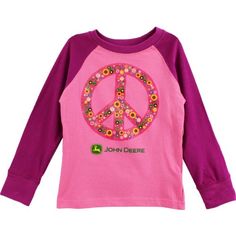 John Deere Girls Magenta T-Shirt FGL881P (S (4)) John Deere,http://www ...