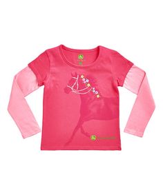 John Deere Youth Pink Twill Cap | Kids John Deere Clothing | Pinterest ...