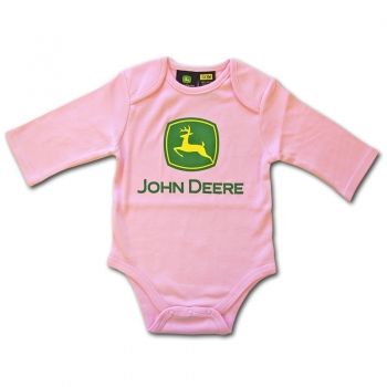 John Deere Infants Pink Long Sleeve Onesie | Brinnley Paige ...