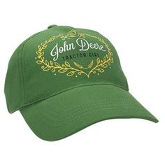 John Deere Youth Girl's Green Tractor Girl Cap. Youth girl cap in ...
