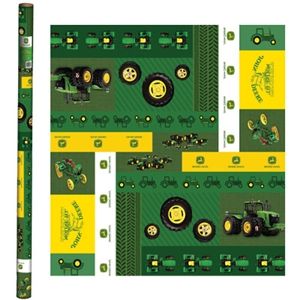 wrapping papers gift wrap john deere wraps gifts products green ...