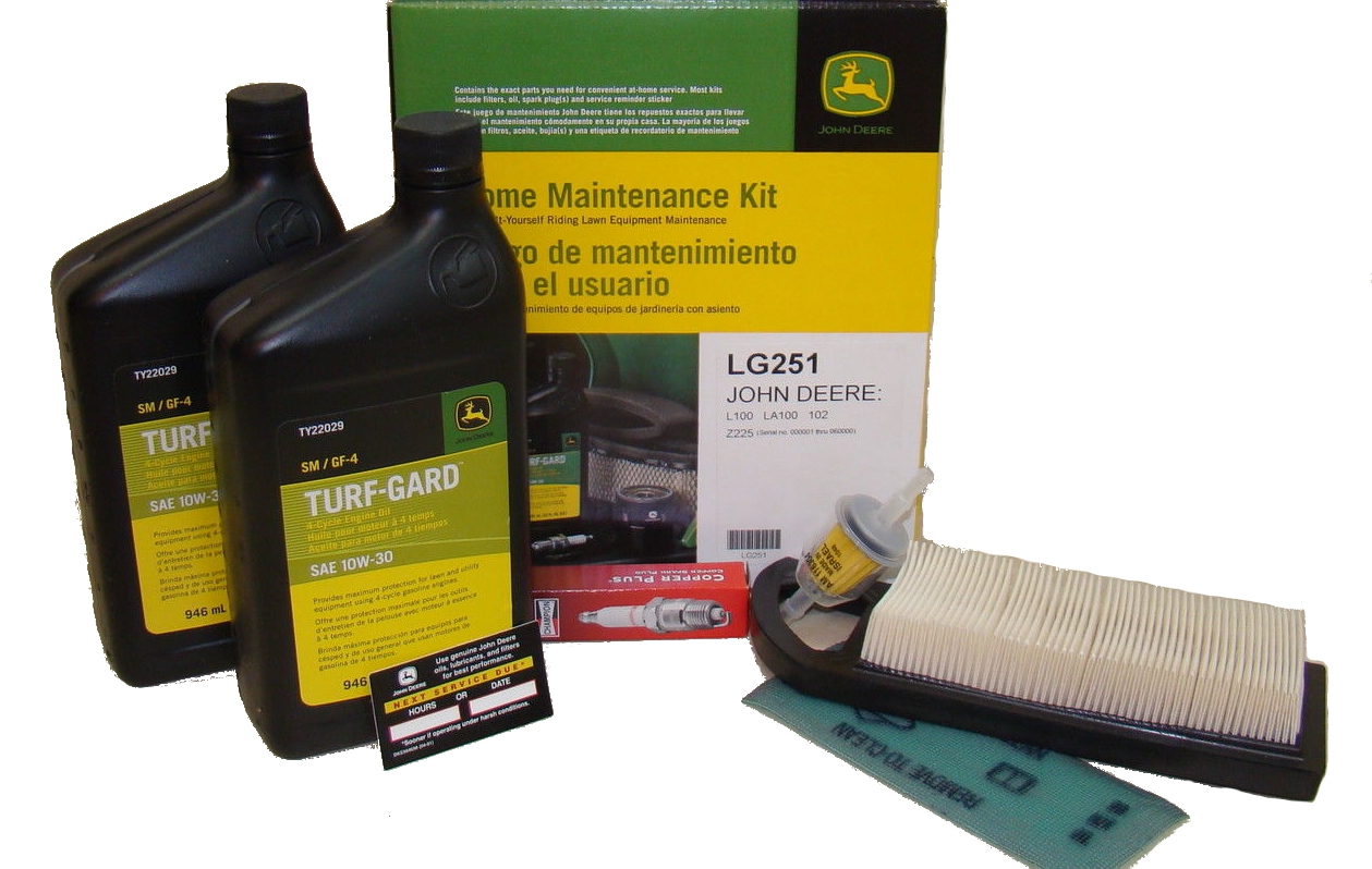 John Deere LA100 L100 102 105 Z225 Lawnmower Home Maintenance Kit ...
