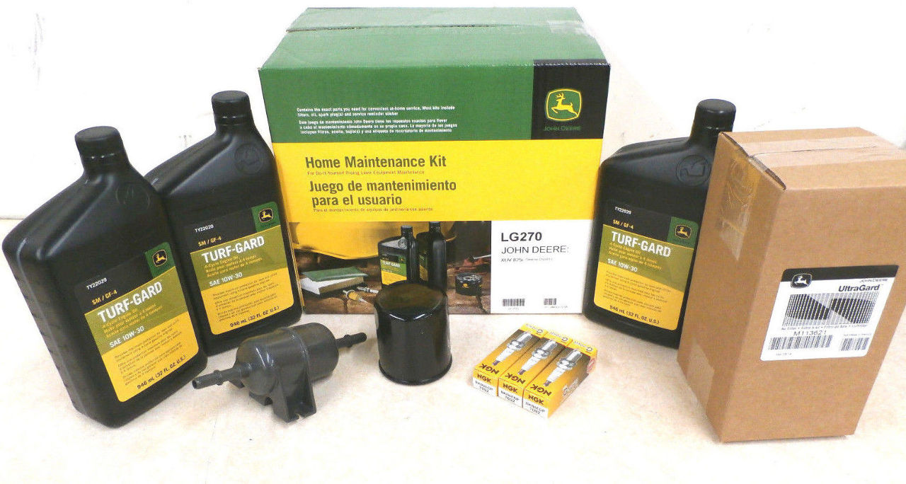 ... John Deere LG270 home maintenance service kit. XUV 825I XUV825I S4