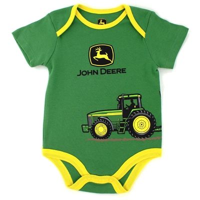 John Deere Baby Boys Bodysuit Bodyshirt Tractor #YankeeToyBox # ...