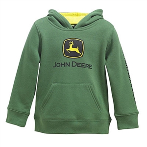 John Deere Toddler Boy's Green Logo Hooded Sweatshirt | WeGotGreen.com
