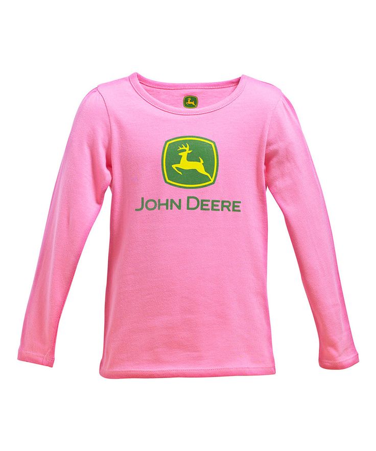 ... John Deere Pink Logo Tee - Toddler & Girls by John Deere #zulilyfinds